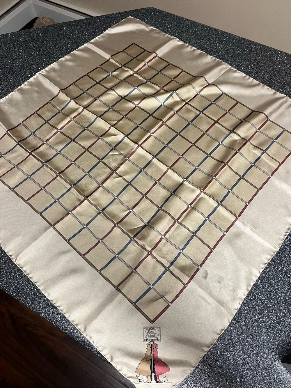 Authentic Vintage Burberrys Square scarf